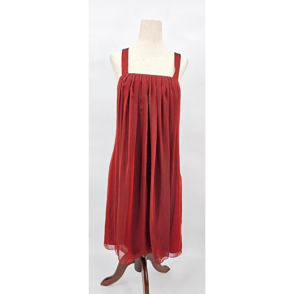 Vera Wang Lavender Label Women's Size 6 Deep Red 100% Silk Dress